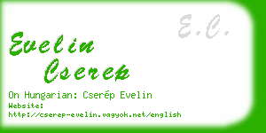 evelin cserep business card